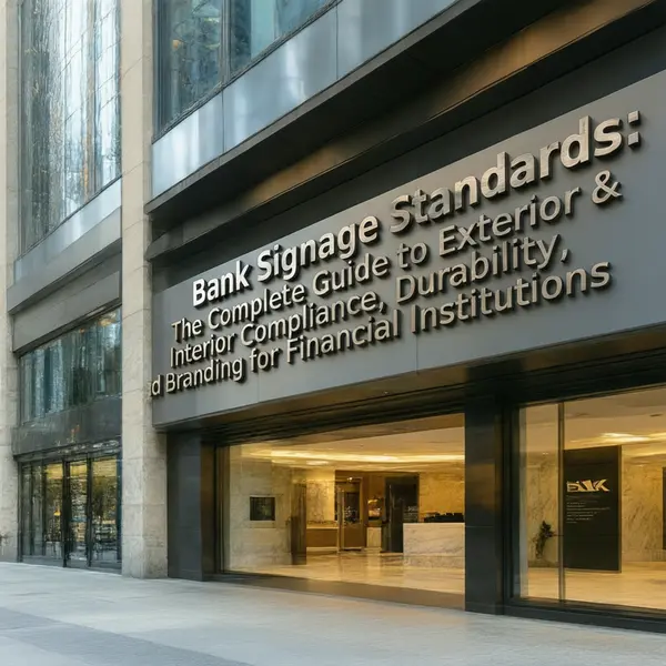 Bank Signage Standards: The Complete Guide to Exterior & Interior Compliance, Durability, and Branding for Financial Institutions