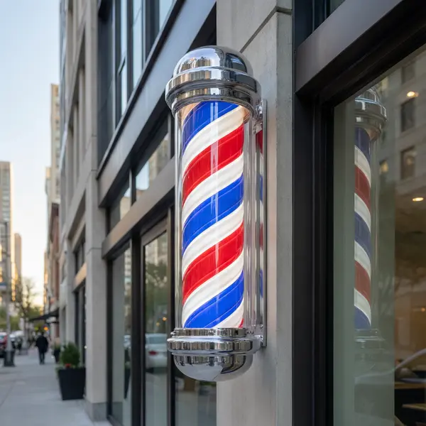 The Modern Barber Pole: Blending Vintage Charm with LED Durability for Storefront Signs