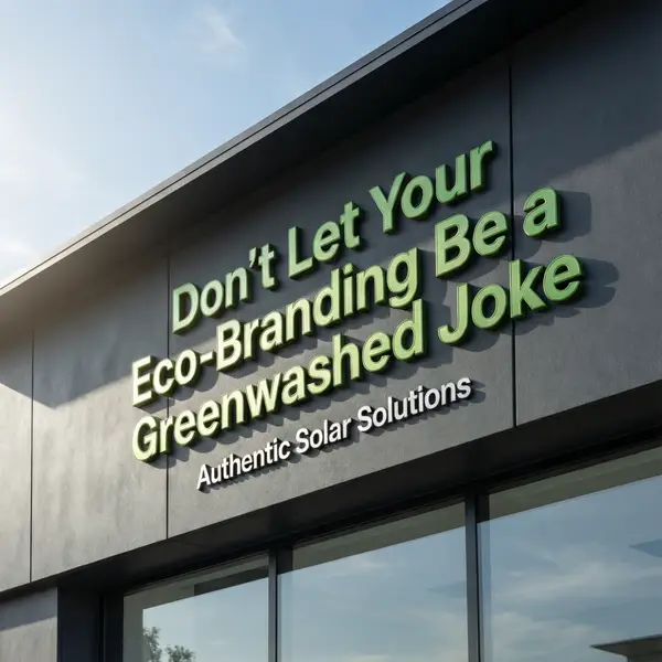 Solar Company Signage: Don't Let Your Eco-Branding Be a Greenwashed Joke
