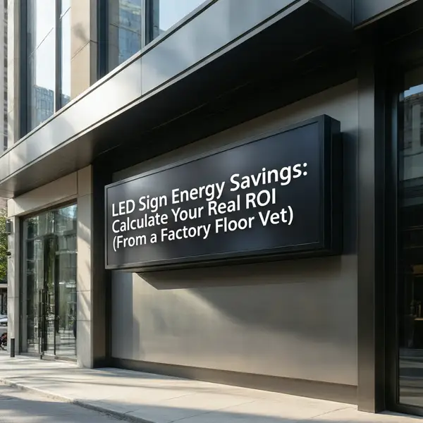 LED Sign Energy Savings: Calculate Your Real ROI (From a Factory Floor Vet)