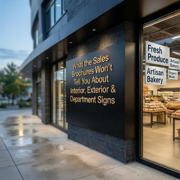 Grocery Store Signage: What the Sales Brochures Won't Tell You About Interior, Exterior & Department Signs
