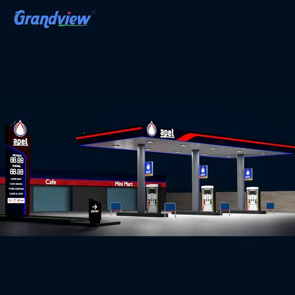 Gas Station Canopy Signage Light Box Design: Meet Fuel Brand Compliance Without Burning Your Budget