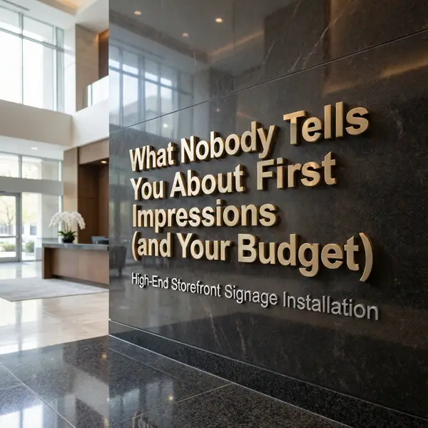 Dimensional Letters for Lobby Signs: What Nobody Tells You About First Impressions (and Your Budget)