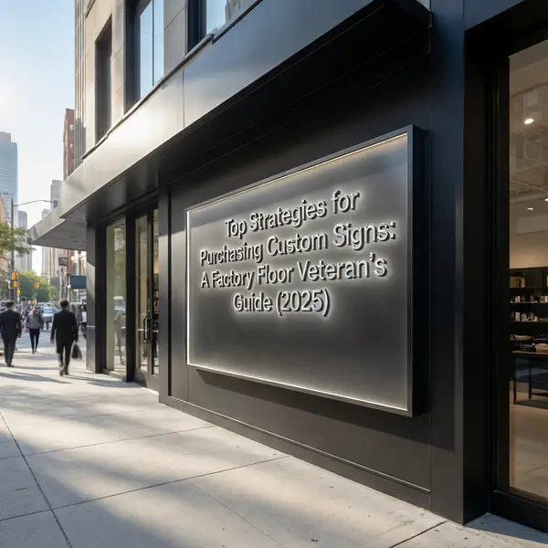 Top Strategies for Purchasing Custom Signs: A Factory Floor Veteran's Guide (2025)