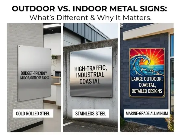 Anodized vs Powder Coated Aluminum Signs: What Actually Lasts Outdoors