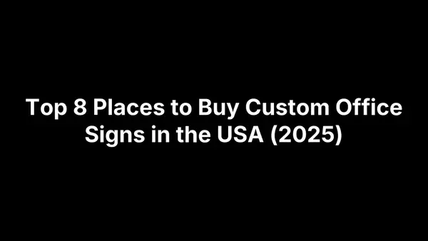 Custom Sign Factory MOQ 1 Piece: How to Order Samples (2025)