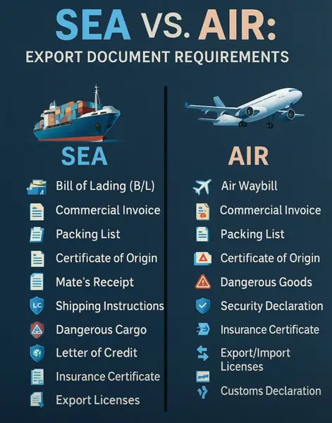 Air Freight vs Sea Freight for Importing Signs: Cost & Speed Guide