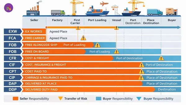 Incoterms for Signage Importing: FOB vs CIF vs DDP Explained