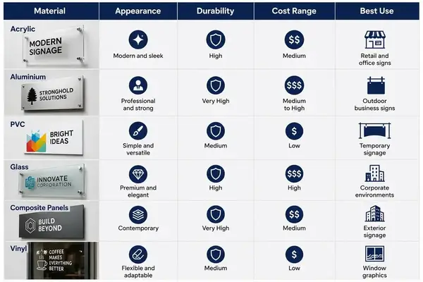 Metal vs Acrylic Storefront Signs: Honest Comparison Guide for Buyers