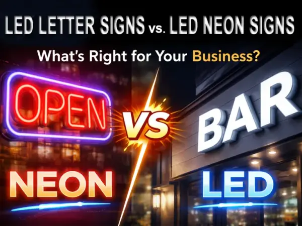 SMD LED vs Neon Flex: Brightness, Uniformity, Cost Storefront Signs
