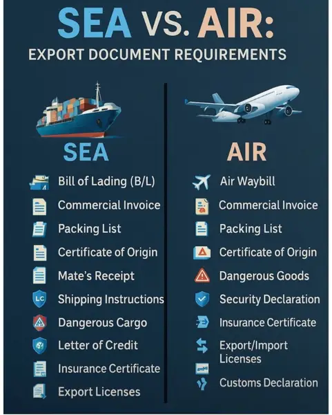 Air Freight vs Sea Freight for Importing Signs: Costs & Speed