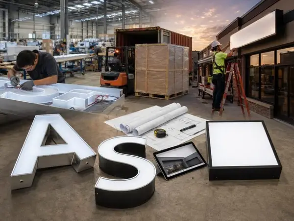Local Fabricator vs Importing Custom Signs from China: Real Landed Cost, Quality, and Risk Comparison