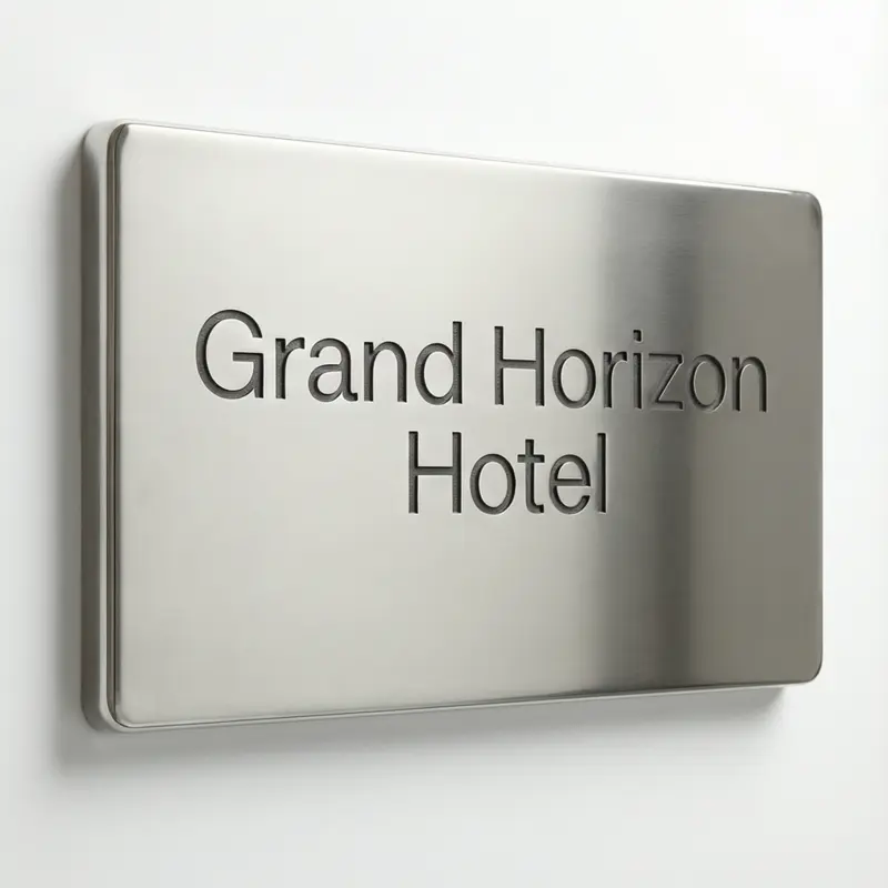 Custom Stainless Steel Metal Sign for Hotel Lobby: A Sign Shop’s Guide to Sourcing, Specs, and Savings