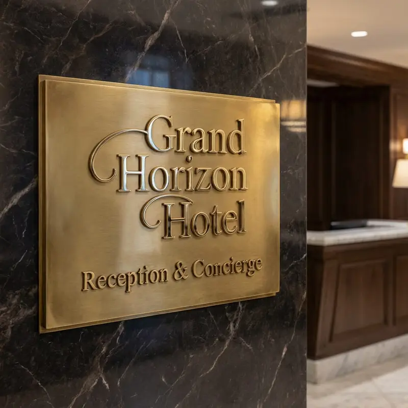 Why Your Hotel Lobby Needs Metal Signs