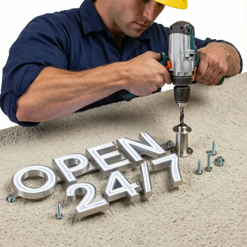 Outdoor LED Channel Letter Sign Installation Guide: Real-World Steps for Sign Shops and Contractors