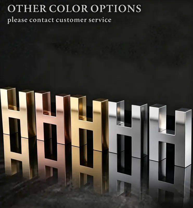 Stainless steel 3D letters