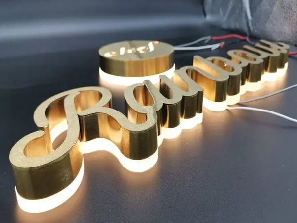 Custom illuminated sign