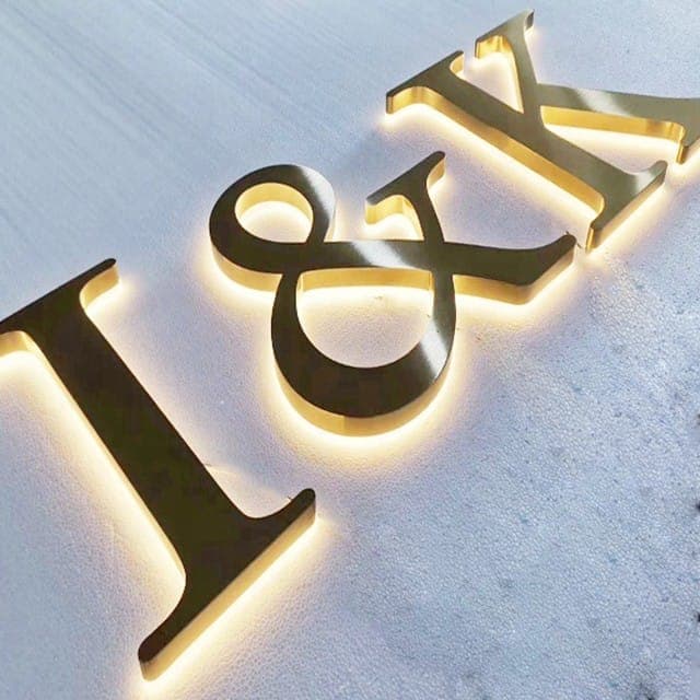 Combo-lit Channel Letters