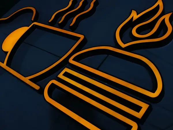 Backlit box sign