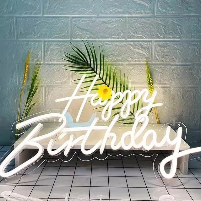 Cool white neon flex sign crisp 6500K glow
