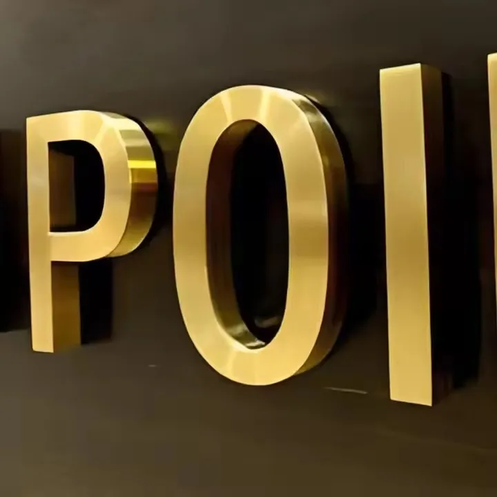 projet réel de lettres électroplaquées