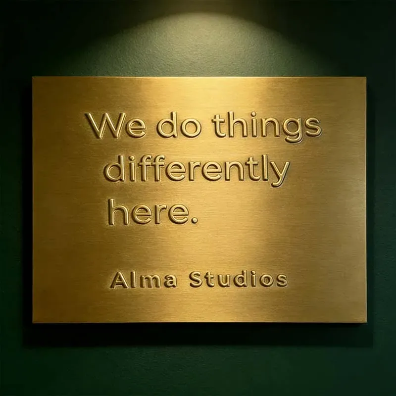 Memorial and dedication plaque in bronze